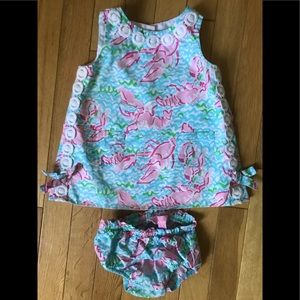 Lilly Pulitzer Lobstah Roll 12-18 mos dress